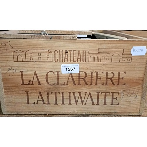 1567 - Eleven bottles of Chateau la Clariere Laithwaite (11)