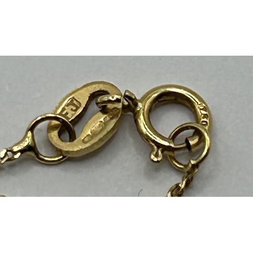 1617 - An 18ct gold and diamond heart shaped pendant on a chain