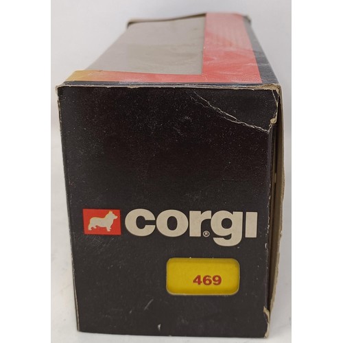 1008 - A Corgi model of a bus, No 469, and assorted other model cards, buses and trucks, all boxed (box)