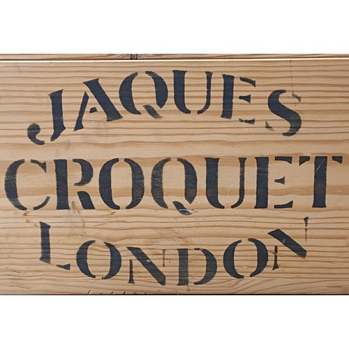 1009 - A modern Jaques croquet set, from Lillywhites, in a wooden case