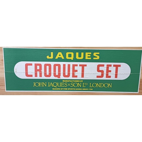 1009 - A modern Jaques croquet set, from Lillywhites, in a wooden case