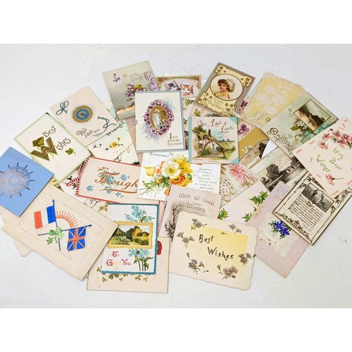 1809 - Assorted vintage Christmas cards (box)