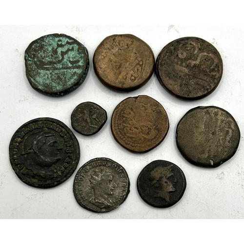 364 - A small group of Roman and other coins