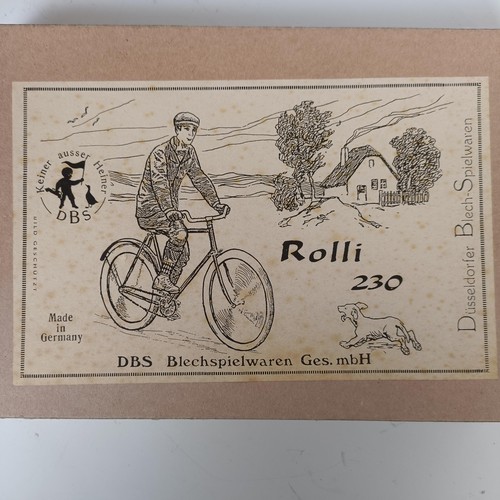 1023 - A modern tinplate cyclist, boxed