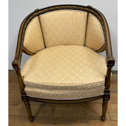 1285 - An upholstered tub armchair