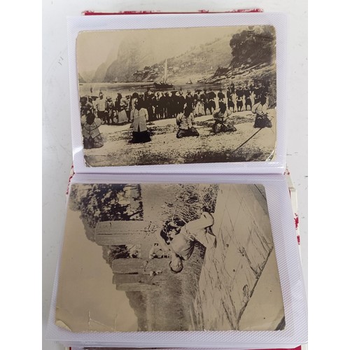 1176 - A group of assorted monochrome photographs, probably late 19th/early 20th century, including shippin... 