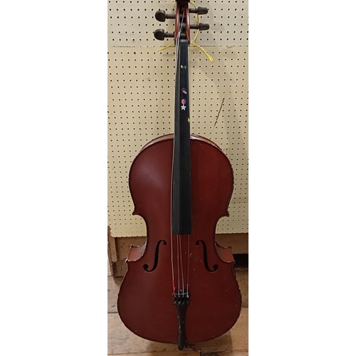 1143 - A cello, and another, in need of restoration (2)