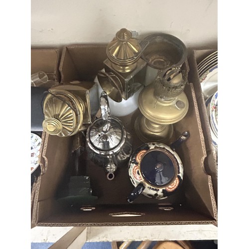 1193 - Assorted ceramics, glass, and other items (4 boxes)