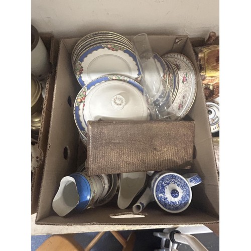 1193 - Assorted ceramics, glass, and other items (4 boxes)