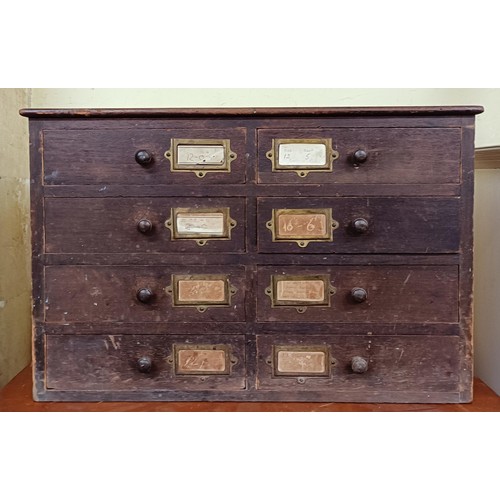 1437 - A vintage tool chest, of eight drawers...