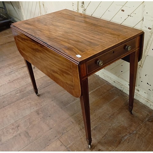 1250 - A mahogany Pembroke table, 90 cm wide