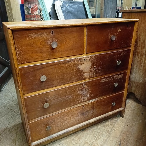 1438A - A mahogany chest, a kneehole desk, a corner cabinet, assorted other furniture (qty)