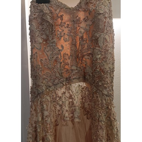 53 - A vintage Curiel evening dress Provenance:  A single owner collection, from the studio of a seamstre... 