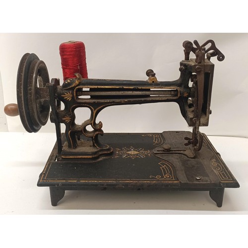 60 - A J Journaux table top sewing machine, 27 cm wide Provenance:  A single owner collection, from ... 