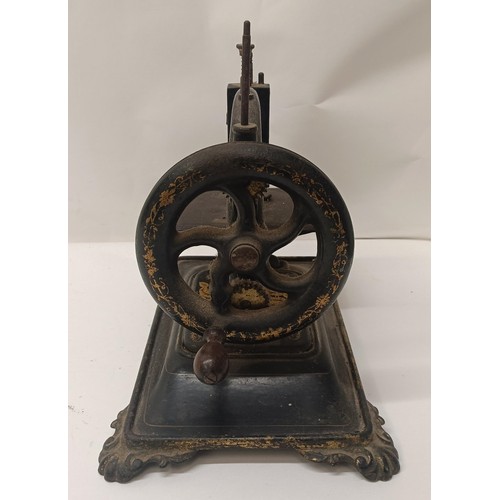 66 - A D Bacle, Paris table top sewing machine, 28 cm wide Provenance:  A single owner collection, f... 