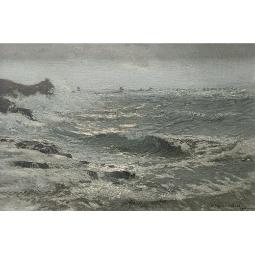 262 - Samuel John Lamorna Birch (Cornish 1869-1955), The Ever Restless Sea, oil on canvas, signed, 40 x 60... 