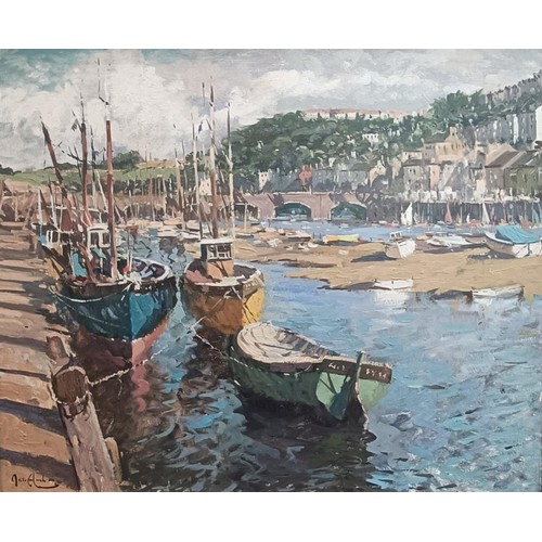 274 - John Ambrose (Cornish 1931-2010), Looe, Cornwall, signed, oil on board, 49 x 58 cm, Swan Gallery lab... 