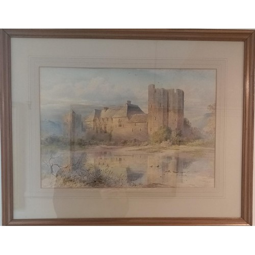 276 - Howard Gaye (British 1849-1925), Stokesay Castle, Shropshire, watercolour, signed and dated 1884, 36... 