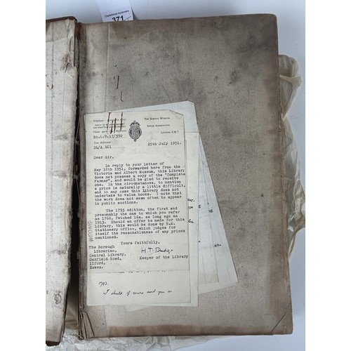 371 - The Sinking of the Titanic and Great Sea Disasters, 1912, dec boards, binding poor, pages loose, and... 