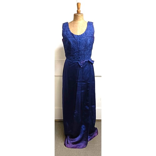 44 - A John Selby, London vintage evening dress, and two other dresses (box) Provenance:  A single owner ... 