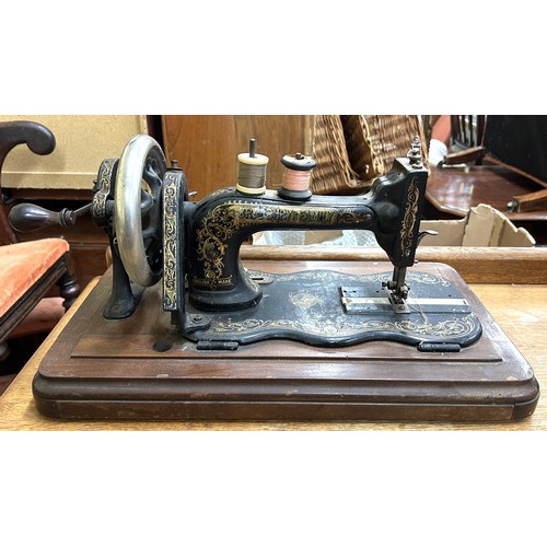 76 - A Bradbury's Family sewing machineProvenance:  A single owner collection, from the studio of a seams... 