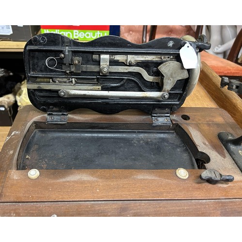 76 - A Bradbury's Family sewing machineProvenance:  A single owner collection, from the studio of a seams... 