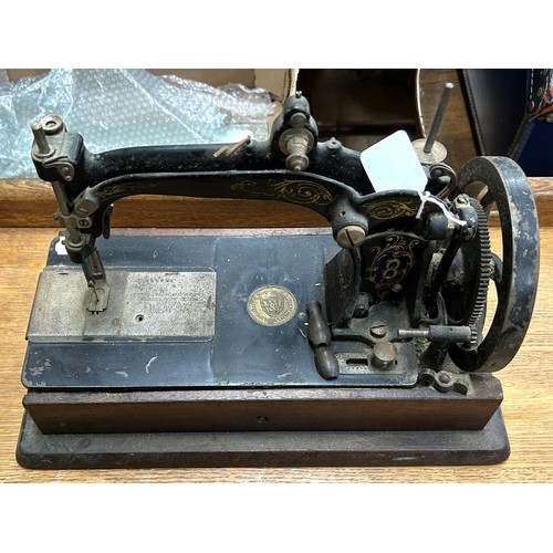 78 - A Wheeler and Wilson No 8 sewing machine, 40 cm wide Provenance:  A single owner collection, fr... 