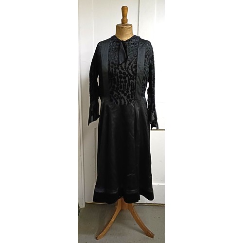 44 - A John Selby, London vintage evening dress, and two other dresses (box) Provenance:  A single owner ... 