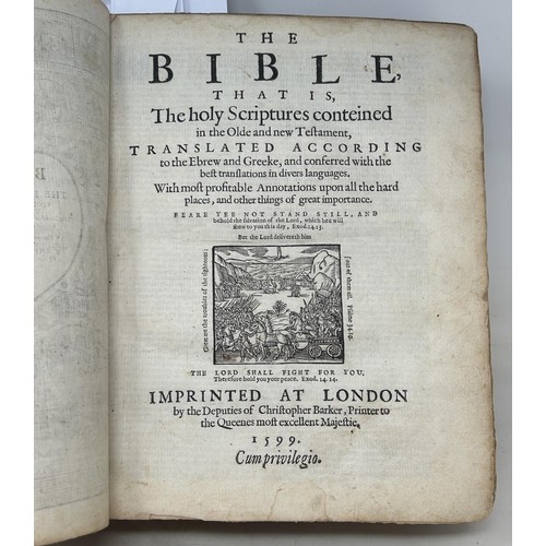 377 - The Bible, That is the Holy Scriptures conteined (sic) in the Old and New Testament, Christopher Bar... 