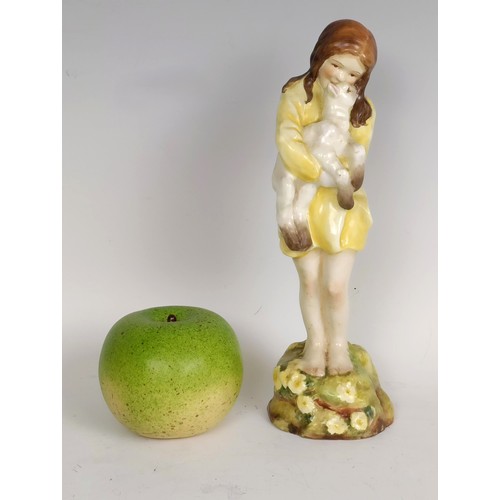 406 - A Royal Worcester figure, Spring, by F G Doughty, 20 cm high