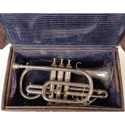 515 - A Triumph Class A cornet, cased