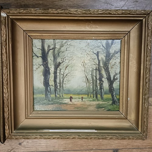 323 - 20th century, English school, landscape, 30 x 22 cm, and another, 27 x 21 cm (2)