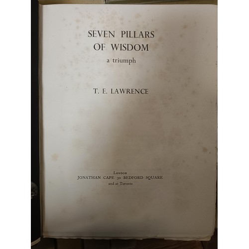 383 - ***Regretfully Withdrawn*** Lawrence (T E), Seven Pillars Of Wisdom, and Burton (Richard F), The Wor... 