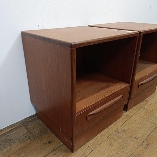 497 - A pair of G-Plan bedside cupboards, 45 cm wide (2)