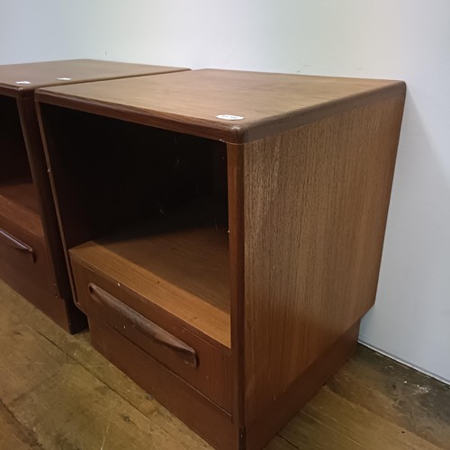 497 - A pair of G-Plan bedside cupboards, 45 cm wide (2)