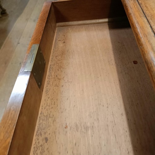 709 - An early 20th century mahogany partners desk, by Maple & Co, stamped to drawer, 156 cm wide