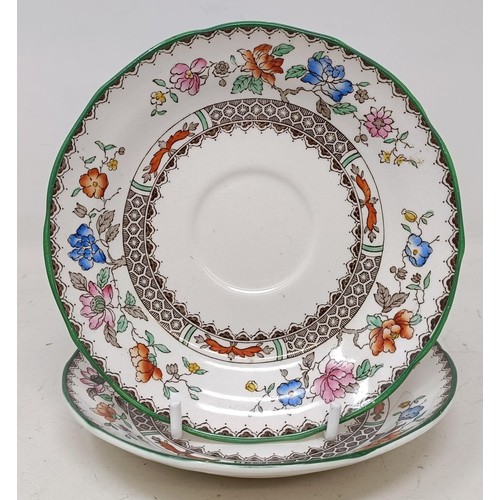 545 - A Wemyss cup and saucer, decorated buttercups, two matching cups and three plates