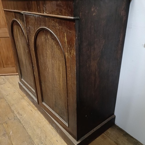 795 - A mahogany bookcase on cabinet, 100 cm wide