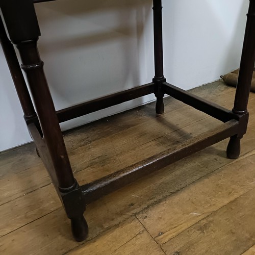 796 - A 19th century oak side table, 93 cm wide