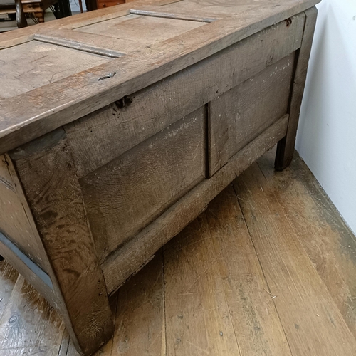 797 - An oak coffer, 115 cm wide