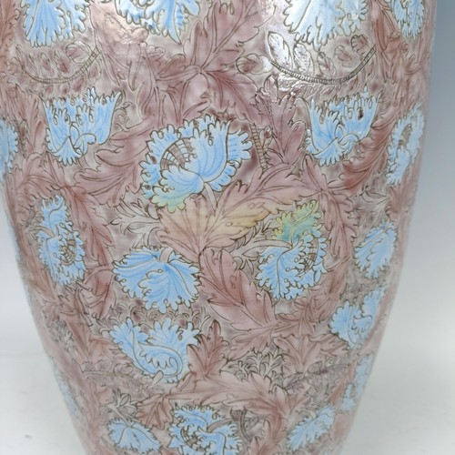 612 - A Chinese vase, decorated flowers, 61 cm high