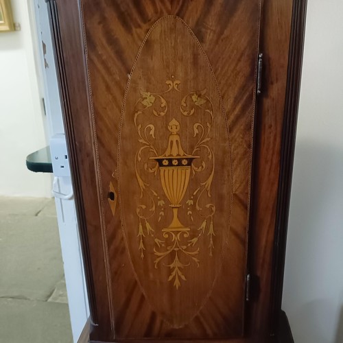 728 - A longcase clock, the brass dial signed Nathan Canthorpe, Skipton, with a silvered chapter ring, sub... 