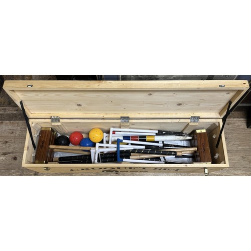 851 - A Uber Games croquet set, cased