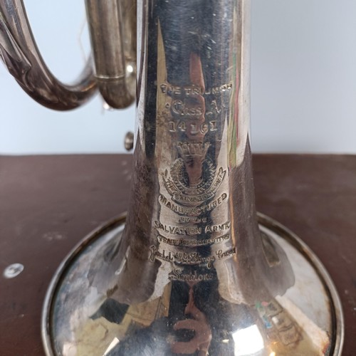 1027 - A Triumph Class A cornet, cased