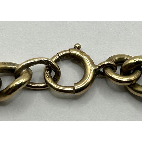 603 - A 9ct gold chain, approx. 78 cm, 75.9 g