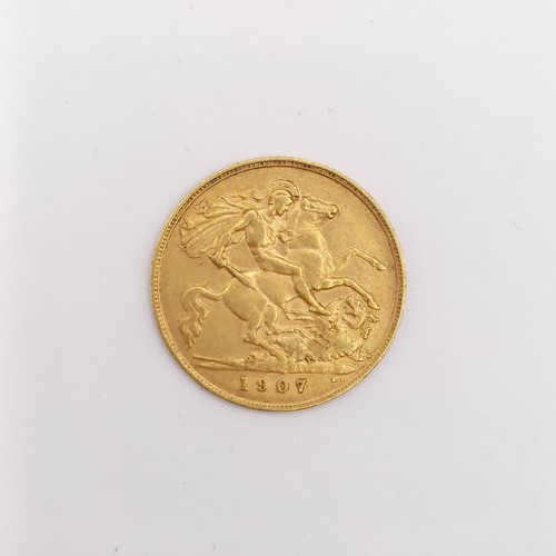 610 - An Edward VII half sovereign, 1907