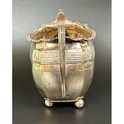 5 - A Victorian silver twin handled sugar bowl, London 1889, 9.1 ozt, 11 cm high