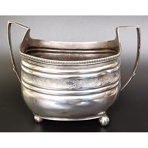 14 - A George III silver sugar bowl, London 1806, 8.9 ozt, 11.5 cm high