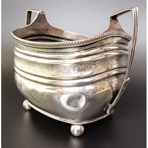 14 - A George III silver sugar bowl, London 1806, 8.9 ozt, 11.5 cm high