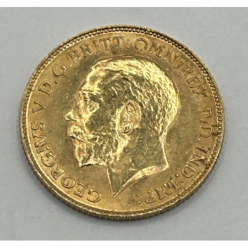 618 - A George V gold half sovereign, 1911